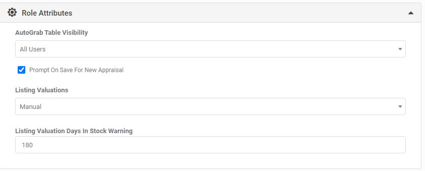 Listing Dashboard showing the Vehicles Over 180 Days Old widget