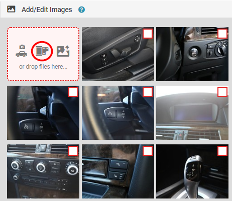 Add or Edit Images section with the Image Bank option