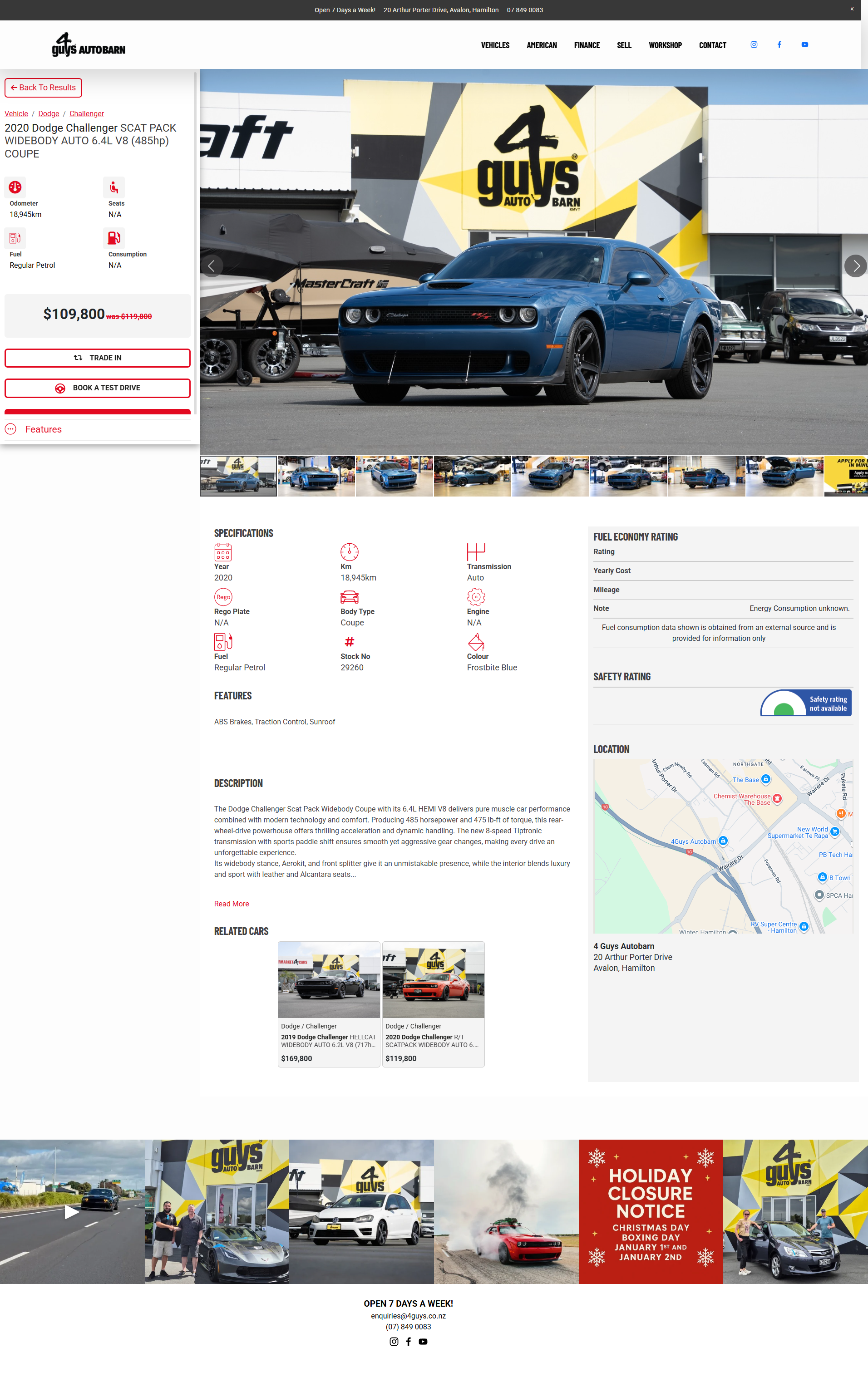 4 Guys vehicle detail page example