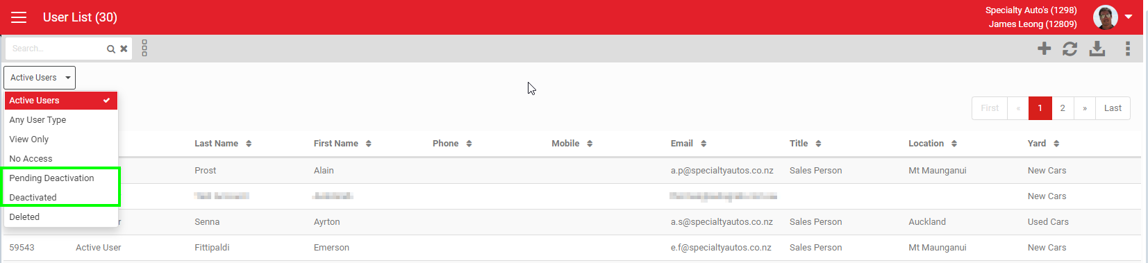Example inactivity warning email sent to a user