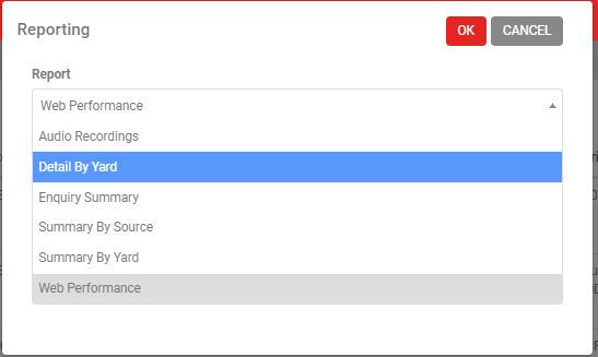 List of default listing reports