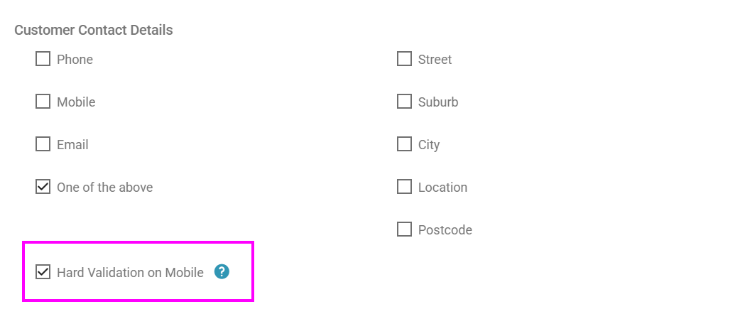 Mandatory Fields section in My Company settings